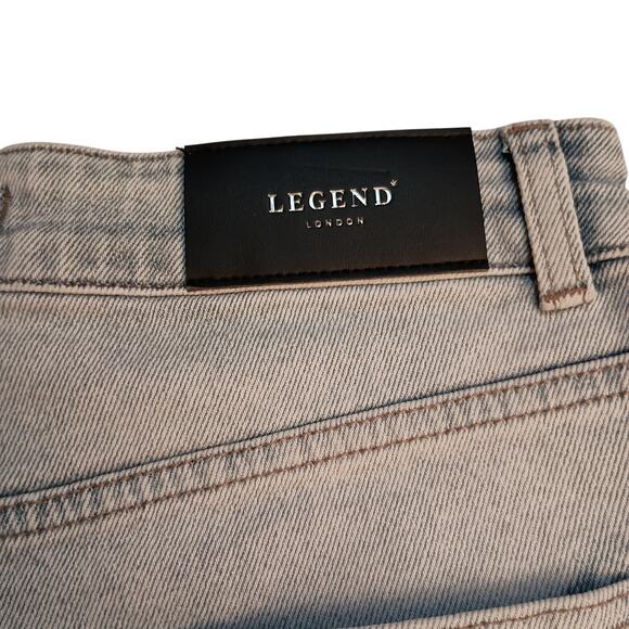 Legend London Women's Barrel Leg, High Waisted, Light Colored Jeans Size 28X29 - Picture 10 of 11